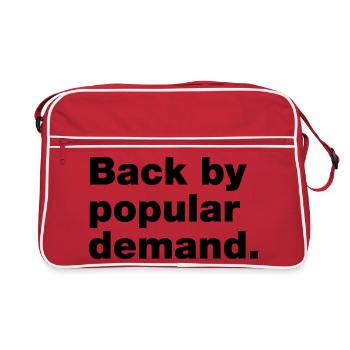 Back by popular demand - Retro Bag - red/white - Front