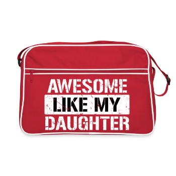 Pure folie : ma fille - Sac Retro - rouge/blanc - Devant