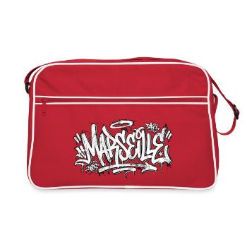 Marseille Graffiti Hip Hop - Sac Retro - rouge/blanc - Devant
