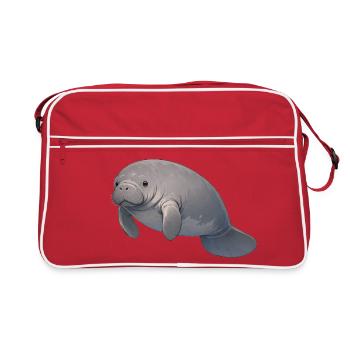 Lamantin - Sac Retro - rouge/blanc - Devant
