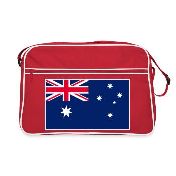 Australia Flag Classic Frame - Retro Tasche - Rot/Weiß - Vorne