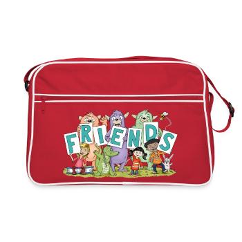 friends - Retro Bag - red/white - Front