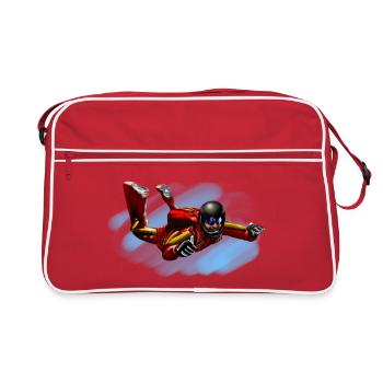 skydiver - Retro Tasche - Rot/Weiß - Vorne