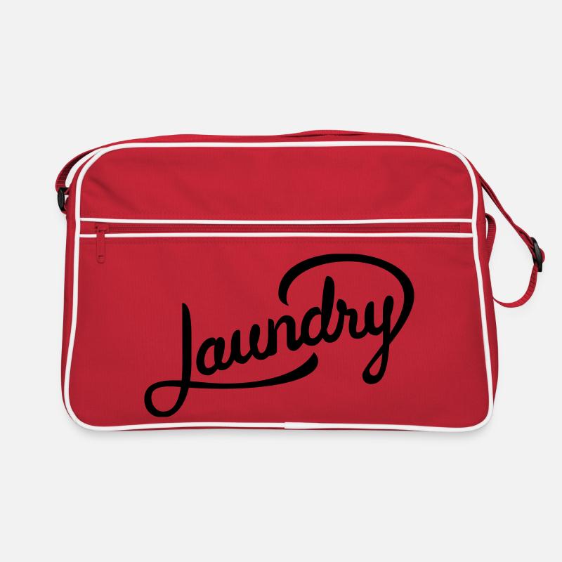 Funny lettering for laundry Retro Bag