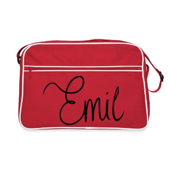 Emil - Sac Retro - rouge/blanc - Devant