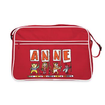 Anne - Retro Bag - red/white - Front