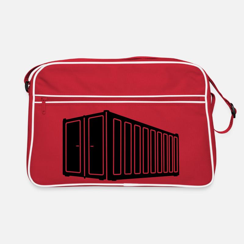 Logo logistique de l’image shadow du conteneur maritime Sac Retro