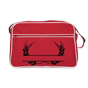 Logo grain products - Retro Bag - red/white - Front