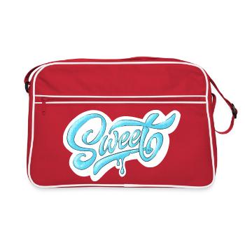 Cold Sweet Script Design - Retro Bag - red/white - Front