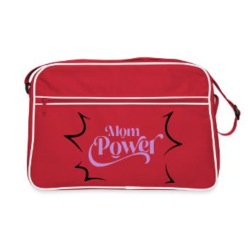 Mom power - Sac Retro - rouge/blanc - Devant
