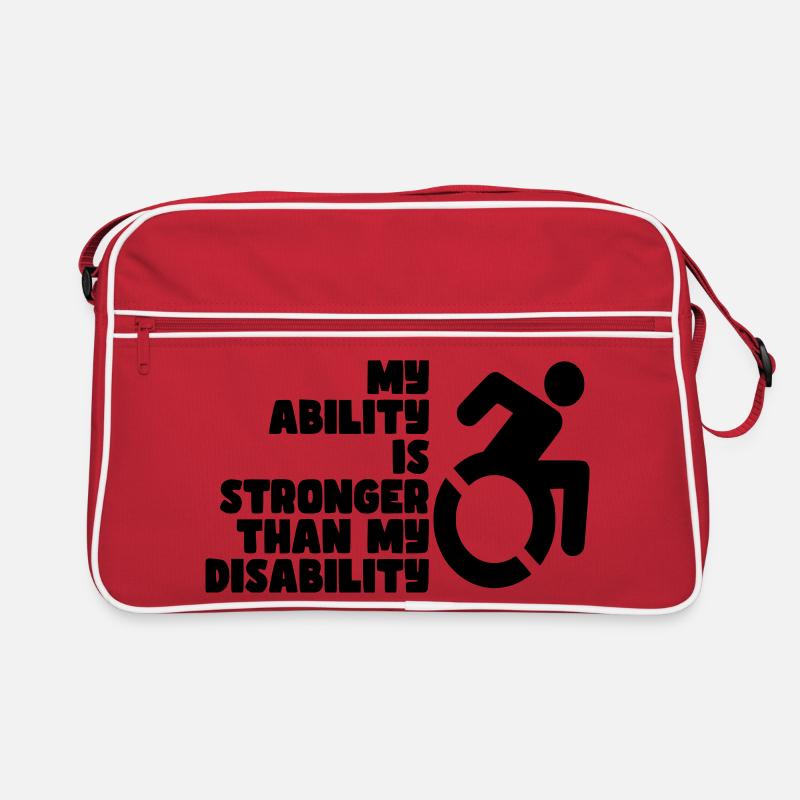 My strength is greater than my disability # Retro Bag