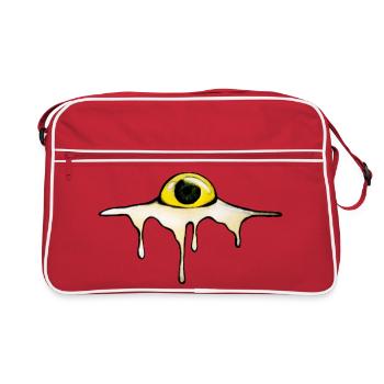 Fried Eye – Sunny Side Creepy - Retro Bag - red/white - Front
