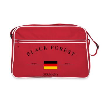 Black Forest Germany Holiday Souvenir & Gift - Retro Bag - red/white - Front