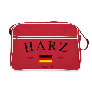 Harz Allemagne – Souvenir et cadeau de vacances - Sac Retro - rouge/blanc - Devant