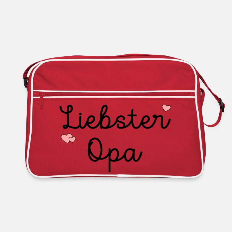 Grand-père Très Cher Papi - Sac Retro - rouge/blanc