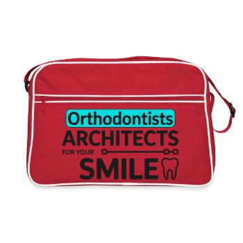 Dental Professional Architect Of The Smile Design  - Retro Bag - red/white - Front