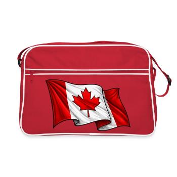 Canada Canadian Flag - Retro Bag - red/white - Front