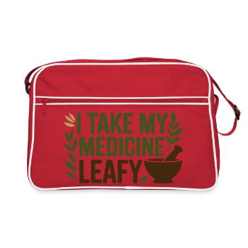 Herbalist I Take My Medicine Leafy Professional  - Retro Bag - red/white - Front