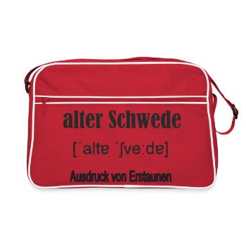 alter_schwede - Sac Retro - rouge/blanc - Devant