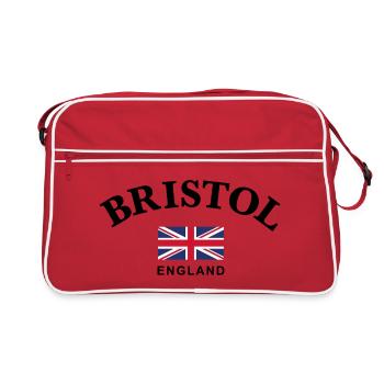Bristol, England - Retro Bag - red/white - Front