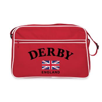 Derby, Angleterre - Sac Retro - rouge/blanc - Devant