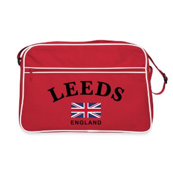 Leeds, England - Retro Bag - red/white - Front