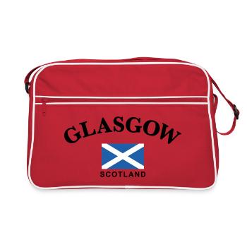 Glasgow, Scotland - Retro Bag - red/white - Front