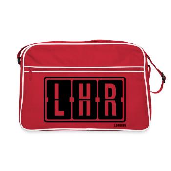 LDH de Londres, sweat à capuche souvenir de la ville, T-shirt, sac - Sac Retro - rouge/blanc - Devant