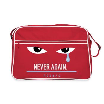 La Larme Bleue – FCKNZS - Sac Retro - rouge/blanc - Devant