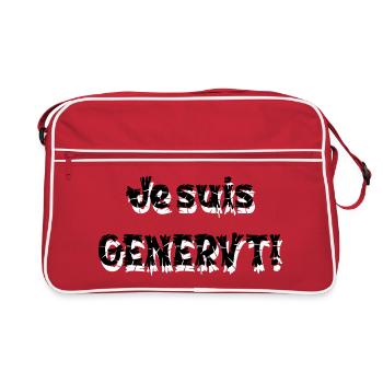 Je suis Annoyed — Glitch Font - Retro Bag - red/white - Front