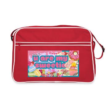 Tu es mon chéri - Sac Retro - rouge/blanc - Devant