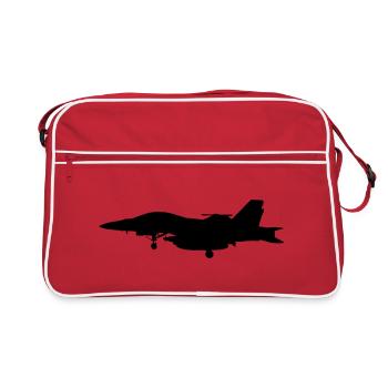 Avion de Chasse - Sac Retro - rouge/blanc - Devant
