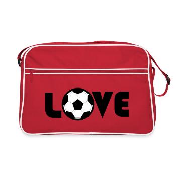 Pour les amateurs de football - Sac Retro - rouge/blanc - Devant