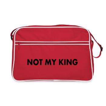 Not my king - Sac Retro - rouge/blanc - Devant