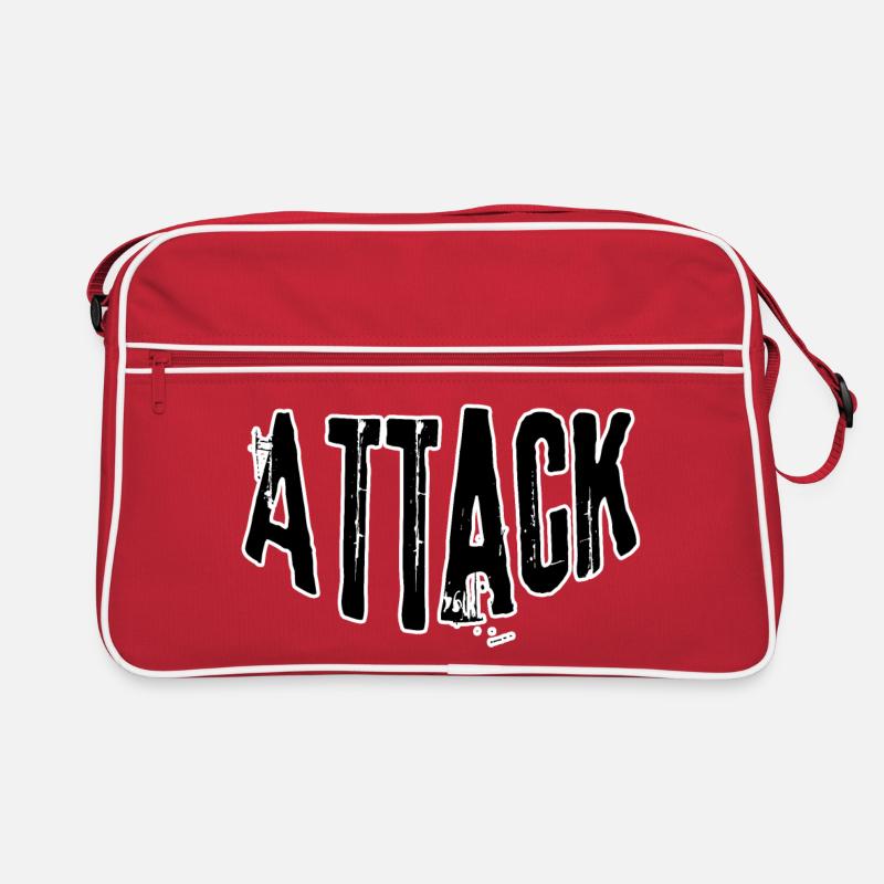 Lettrage Assault Grunge Sac Retro