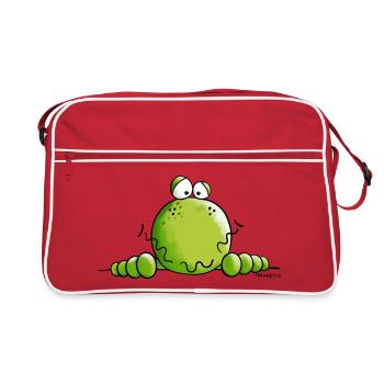 Cute Frog - Retro Bag - red/white - Front