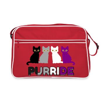 Purride Ace Pride - Sac Retro - rouge/blanc - Devant
