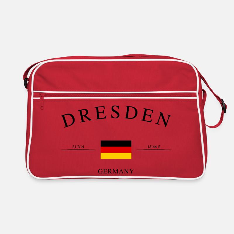 Dresden Deutschland – Urlaub Souvenir & Geschenk Retro Tasche