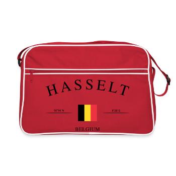 Hasselt Belgium – Holiday Souvenir & Gift - Retro Bag - red/white - Front