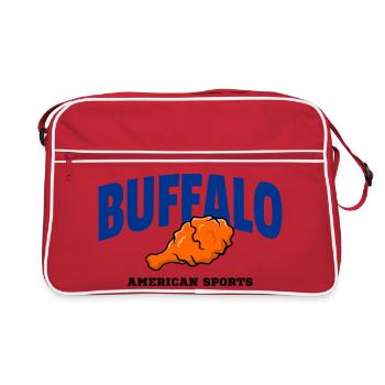 Buffalo Wing Maillot de football - Funny Fan Design - Sac Retro - rouge/blanc - Devant