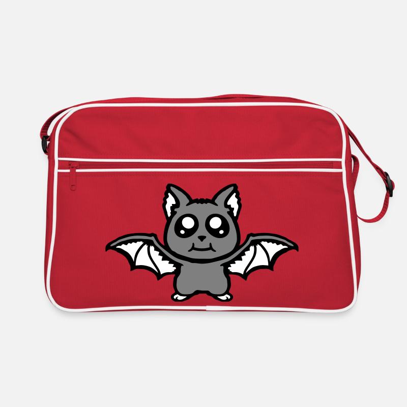 Kleine süße Fledermaus Halloween lustig Comic süß Retro Tasche