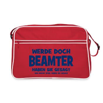 Become a civil servant they said - That makes Sp - Retro Bag - red/white - Front