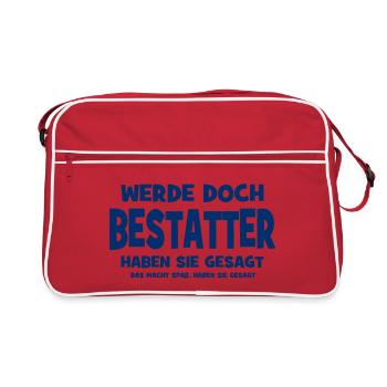 Devenir croque-mort après tout, disaient-ils - Ça fait - Sac Retro - rouge/blanc - Devant