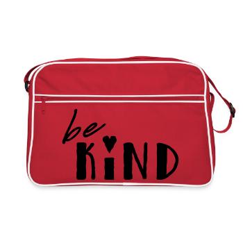 Soyez gentil - Sac Retro - rouge/blanc - Devant