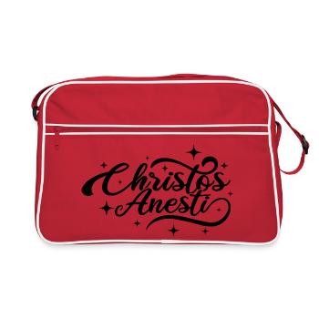 Christos Anesti Pâques orthodoxes - Sac Retro - rouge/blanc - Devant
