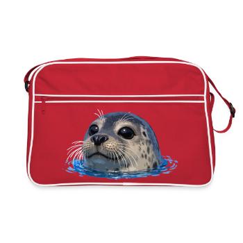 Scellement au-dessus de l’eau - Sac Retro - rouge/blanc - Devant