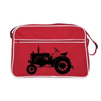Tractor Vintage - Retro Bag - red/white - Front