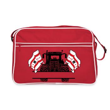 Drenthe_Tractor_Custom_Edition - Sac Retro - rouge/blanc - Devant