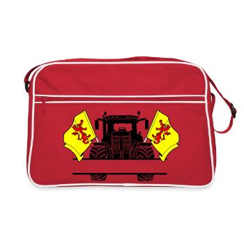 Süd Holland_Tractor_Custom_Edition - Retro Tasche - Rot/Weiß - Vorne