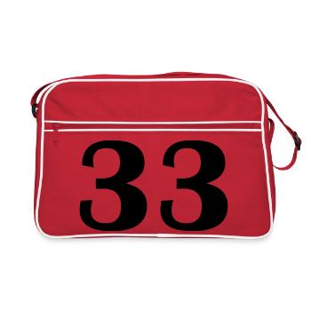 33 - Retro Bag - red/white - Front
